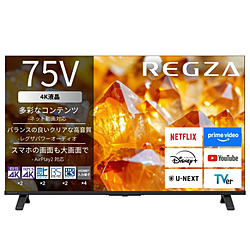 REGZA�i���O�U�j �t���e���r REGZA(���O�U) 75E350S �m75V�^ /Bluetooth�Ή� /4K�Ή� /BS�ECS 4K�`���[�i�[���� /YouTube�Ή��n