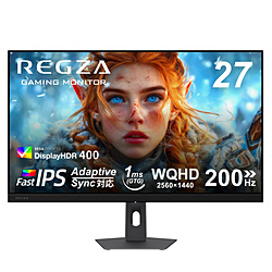 REGZA�i���O�U�j RM-27G5SR(K) �Q�[�~���O���j�^�[ �u���b�N �m27�^ /(2880×2160�j /���C�h /200Hz�n