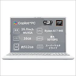 FUJITSU(�x�m�ʁj �m�[�g�p�\�R�� FMV Note A �V���[�Y A77-L3W(�}�E�X�Y�t �����\���f��) �V���L�[�z���C�g K0AXJR02JF