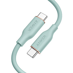 Anker(AJ[) Anker PowerLine III Flow USB-C & USB-C P[u  ~gO[ A8552061 mUSB Power DeliveryΉn