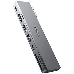 供MacBook Pro/Air使用的[USB-Cx2秃→手术刀插件槽x2/HDMI/USB-Ax2/USB-Cx2]对接站灰色A83540A1
