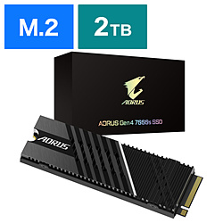 内蔵SSD PCI-Express接続 AORUS Gen4 7000s  GP-AG70S2TB ［M.2 /2TB］