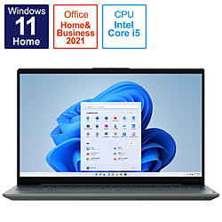 ノートパソコン IdeaPad Slim 570i ストームグレー 82SF006AJP ［15.6型 /Windows11 Home /intel Core i5 /メモリ：16GB /SSD：512GB /Office HomeandBusiness /日本語版キーボード /2022年6月モデル］