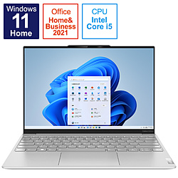 ノートパソコン Yoga Slim 770i Carbon ムーンホワイト 82U90073JP ［13.3型 /Windows11 Home /intel Core i5 /メモリ：8GB /SSD：512GB /Office HomeandBusiness /日本語版キーボード /2022年9月モデル］