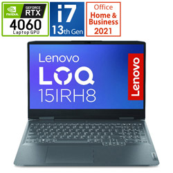 Lenovo(レノボジャパン) 82XV006HJP ゲーミングノートパソコン LOQ 15IRH8 ストームグレー ［15.6型 /Windows11 Home /intel Core i7 /メモリ：16GB /SSD：512GB /Office HomeandBusiness /日本語版キーボード /2023年5月モデル］
