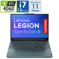 Lenovo(レノボジャパン) 82YA0087JP ゲーミングノートパソコン Legion Slim 5i Gen 8 ストームグレー ［16.0型 /Windows11 Home /intel Core i7 /メモリ：16GB /SSD：1TB /無し /日本語版キーボード /2023年5月モデル］
