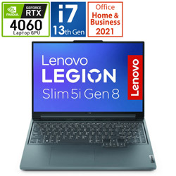 Lenovo(レノボジャパン) 82YA0086JP ゲーミングノートパソコン Legion Slim 5i Gen 8 ストームグレー ［16.0型 /Windows11 Home /intel Core i7 /メモリ：16GB /SSD：1TB /Office HomeandBusiness /日本語版キーボード /2023年5月モデル］