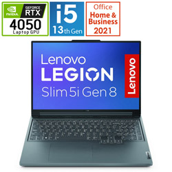 Lenovo(レノボジャパン) 82YA0089JP ゲーミングノートパソコン Legion Slim 5i Gen 8 ストームグレー ［16.0型 /Windows11 Home /intel Core i5 /メモリ：16GB /SSD：512GB /Office HomeandBusiness /日本語版キーボード /2023年5月モデル］