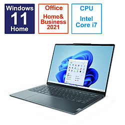 Lenovo(レノボジャパン) ノートパソコン Yoga Slim 6i Gen 8 ストームグレー 82WU0073JP ［14.0型 /Windows11 Home /intel Core i7 /メモリ：16GB /SSD：512GB /Office HomeandBusiness /日本語版キーボード /2023年5月モデル］
