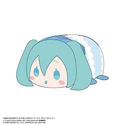 初音ミク×シナモロール ぽてコロマスコットＭsize3 E：初音ミク（マフラー）