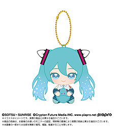 Chibiぬいおすわりマスコット　初音ミク×ダブルオーガンダム