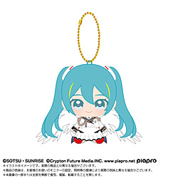 Chibiぬいおすわりマスコット　初音ミク×ウイングガンダムゼロEW