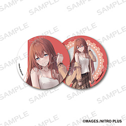 シュタインズ・ゲート 76mm缶バッジ2個セット 描きおろし 牧瀬 紅莉栖 ◆STEINS;GATE POP UP SHOP 特典対象