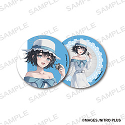 シュタインズ・ゲート 76mm缶バッジ2個セット 描きおろし 椎名 まゆり ◆STEINS;GATE POP UP SHOP 特典対象