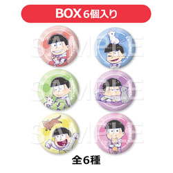 【BOX販売】おそ松さん　キラキラ缶バッジ/猫と一緒 全6種 ◆おそ松さん 新商品 特典対象