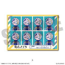 「歌衣メイカ×にゅ〜とろ」 証明写真風ステッカー A 【sof001】