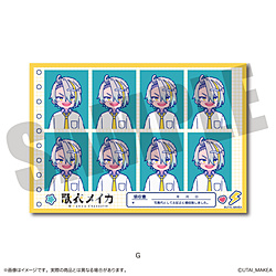 「歌衣メイカ×にゅ〜とろ」 証明写真風ステッカー G 【sof001】