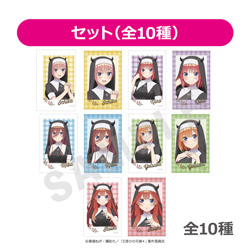 【全種セット】「五等分の花嫁＊」 チェキ風カード 小悪魔シスターver.（全10種) ◆TVスペシャルアニメ『五等分の花嫁＊』フェア特典対象