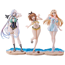 塗装済み完成品 1/7 ライザのアトリエ 〜常闇の女王と秘密の隠れ家〜 ライザ＆クラウディア＆リラ 水着Ver セット
