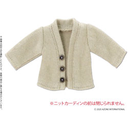 供pikonimo使用的服装1/12编织物对襟毛衣浅驼色多尔服装