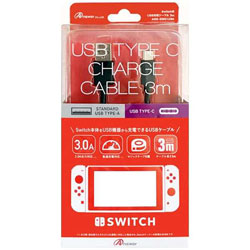 Switch用 USB充電ケーブル 3m ［Switch］ [ANS-SW012BK]