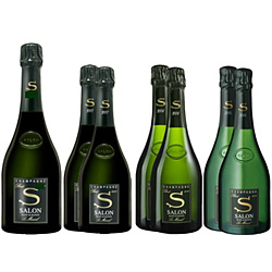 サロン ブラン・ド・ブラン 2008 2007 2006 2004 アソートセット (750ml/7本)【シャンパン】