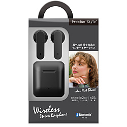 PGA 完全ワイヤレスイヤホン Premium Style マットブラック PG-BTE18TW5BK ［ワイヤレス(左右分離) /Bluetooth対応］