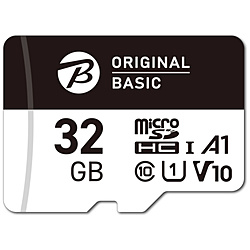 microSDHCJ[h ORIGINALBASIC [UHS-I/U1/V10/A1]   OBB-MSD1-032-BK mClass10 /32GBn