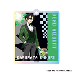 「デッドアカウント」オーロラアクリルキーホルダー 霞流 括(描きおろし) ◆TVアニメ「デッドアカウント」フェア特典対象