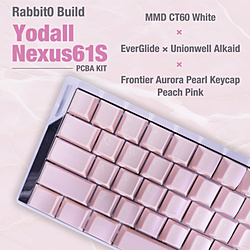 RABBIT0BUILD �Q�[�~���O�L�[�{�[�h(���s�b�h�g���K�[�Ή�) No.0001�uYodall Nexus61S�v(�p��z��) RABBIT0-BUILD-0001 �m�L�� /�p��z�� /���C�X�C�b�`�n