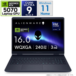 NAA86-FNC ゲーミングノートパソコン Alienware 16X Aurora(RTX 5070) インターステラー インディゴ NAA86-FNC ゲーミングノートパソコン Alienware 16X Aurora(RTX 5070) インターステラー インディゴ