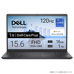 DELL(デル) ノートパソコン Dell 15 DC15250 カーボンブラック ND85-FWHBBC [15.6型 /Windows11 Home /intel Core i7 /メモリ:16GB /SSD:1TB /Office Home and