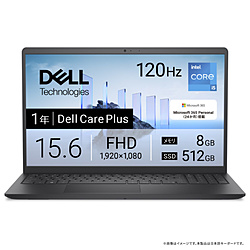 DELL(f) m[gp\R Dell 15(DC15250 v2) J[{ubN ND45-GHM3BC m15.6^ /Windows11 Home /intel Core i5 /F8GB /SSDF512GB /Microsoft 3
