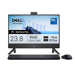 DELL(�f��) AD67-GHBC ���j�^�[��̌^�f�X�N�g�b�vPC Dell 24(EC24250) �_�[�N�V���h�E�O���[ �m23.8�^ /Windows11 Home /intel Core 7 /�������F16GB /SSD�F512GB /2026�N�t