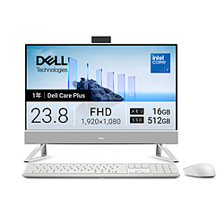 DELL(�f��) AD67-GHWC ���j�^�[��̌^�f�X�N�g�b�vPC Dell 24(EC24250) �p�[���z���C�g �m23.8�^ /Windows11 Home /intel Core 7 /�������F16GB /SSD�F512GB /2026�N�t���f��