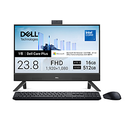 DELL(�f��) AD67-GHM3BC ���j�^�[��̌^�f�X�N�g�b�vPC Dell 24(EC24250) �_�[�N�V���h�E�O���[ �m23.8�^ /Windows11 Home /intel Core 7 /�������F16GB /SSD�F512GB /M365