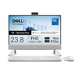 DELL(�f��) AD67-GHM3WC ���j�^�[��̌^�f�X�N�g�b�vPC Dell 24(EC24250) �p�[���z���C�g �m23.8�^ /Windows11 Home /intel Core 7 /�������F16GB /SSD�F512GB /M365 (2