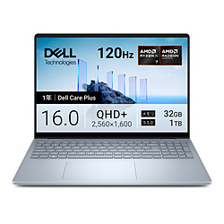 DELL(�f��) �m�[�g�p�\�R�� Dell 16 Plus(DB16255) �A�C�X�u���[ NCL76-FWC �mCopilot+ PC /16.0�^ /Windows11 Home /AMD Ryzen AI 7 /�������F32GB /SSD�F1TB /
