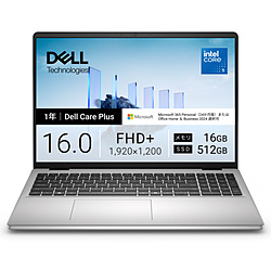 DELL(�f��) �m�[�g�p�\�R�� Dell 16(DC16250 ) �v���`�i�V���o�[ ND56-GNM3SC �m16.0�^ /Windows11 Home /intel Core 5 /�������F16GB /SSD�F512GB /Microsoft 365