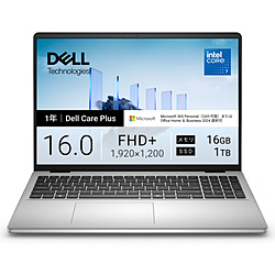 DELL(�f��) �m�[�g�p�\�R�� Dell 16(DC16250 ) �v���`�i�V���o�[ ND76-GNM3SC �m16.0�^ /Windows11 Home /intel Core 7 /�������F16GB /SSD�F1TB /Microsoft 365 P
