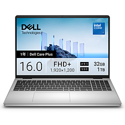 DELL(�f��) �m�[�g�p�\�R�� Dell 16(DC16251) �v���`�i�V���o�[ ND86-GNSC �m16.0�^ /Windows11 Home /intel Core 7 /�������F32GB /SSD�F1TB /���{��ŃL�[�{�[�h /2026�N�t��