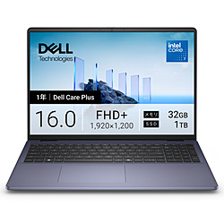 DELL(�f��) �m�[�g�p�\�R�� Dell 16(DC16251) �~�b�h�i�C�g�u���[ ND86-GNMC �m16.0�^ /Windows11 Home /intel Core 7 /�������F32GB /SSD�F1TB /���{��ŃL�[�{�[�h /2026�N�t