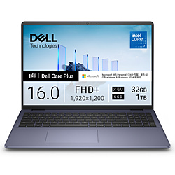 DELL(�f��) �m�[�g�p�\�R�� Dell 16(DC16251) �~�b�h�i�C�g�u���[ ND86-GNM3MC �m16.0�^ /Windows11 Home /intel Core 7 /�������F32GB /SSD�F1TB /M365 (24����) or 