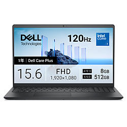 DELL(�f��) �m�[�g�p�\�R�� Dell 15(DC15250) �J�[�{���u���b�N ND25-GNBC �m15.6�^ /Windows11 Home /intel Core 3 /�������F8GB /SSD�F512GB /���{��ŃL�[�{�[�h /2026�N��
