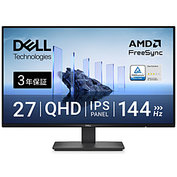 DELL(�f��) PC���j�^�[ Dell 27 �u���b�N SE2726D-R �m27�^ /WQHD(2560×1440�j /���C�h /144Hz�n