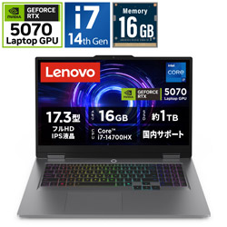 Lenovo(���m�{�W���p��) 83JH00EXJP LOQ 17IRX10 83JH00EXJP/�f�B�X�v���C�T�C�Y17.3/Core i7-14700HX�v���Z�b�T�[/������16GB/SSD1TB/Microsoft365���p��/Windows11Ho