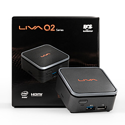 LIVAQ2-4/64-W10(N4000)S デスクトップパソコン LIVA Q2 64G  ［モニター無し /intel Celeron /メモリ：4GB /eMMC：64GB /2019年冬モデル］
