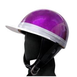 ヘルメット コルク半 三ツボタン パープルラメ KC-029LB  701005