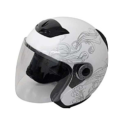 グラフィックジェットヘルメット ホワイトA225M  721002