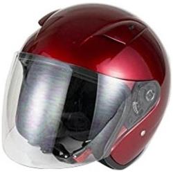 ラウンドフォルム ジェットヘルメット レッド A-236 57～60Cm未満  722303